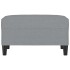Reposapiés de tela gris claro 70x55x41
