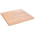 Tablero mesa madera tratada roble borde natural 60x60x2