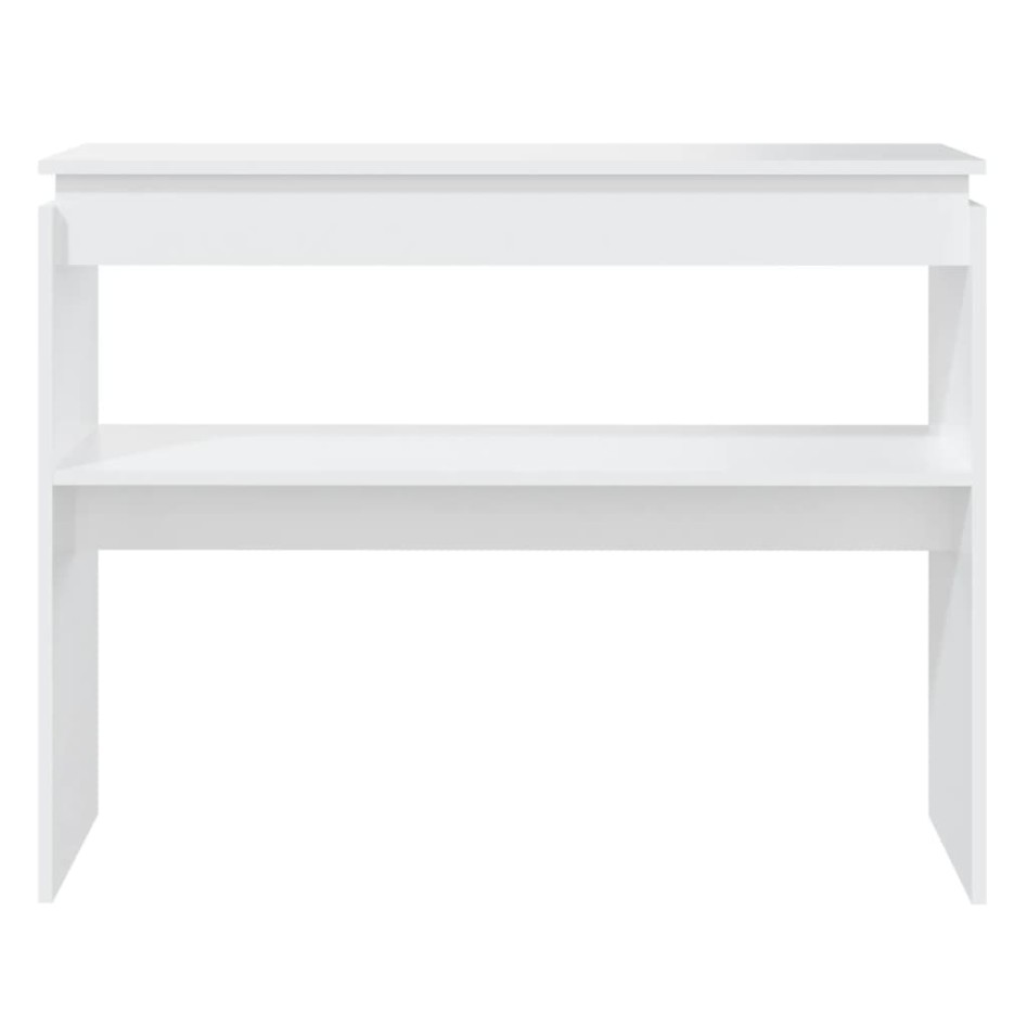 Mesa consola madera de ingeniería blanca 102x30x80
