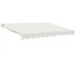 Toldo retráctil aluminio y tela color crema 3x2,5