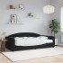Sofá cama con colchón terciopelo negro 100x200