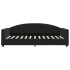 Sofá cama con colchón terciopelo negro 100x200