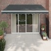 Toldo retráctil automático gris antracita 3,5x2,5 m
