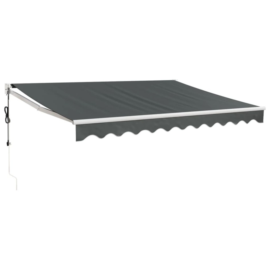 Toldo retráctil automático gris antracita 3,5x2,5