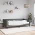 Sofá cama con colchón tela gris oscuro 90x200