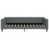 Sofá cama con colchón tela gris oscuro 90x200