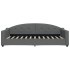 Sofá cama con colchón tela gris oscuro 90x200