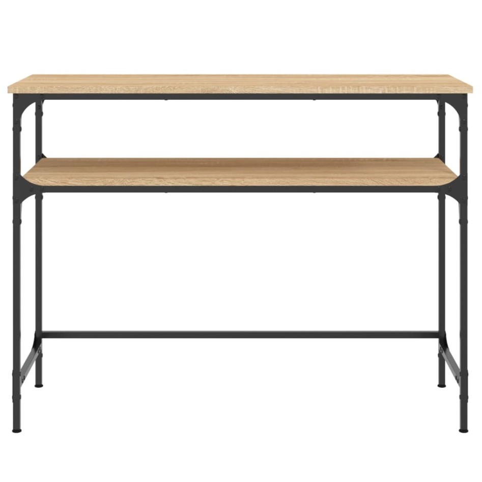 Mesa consola madera de ingeniería roble Sonoma 100x35,5x75
