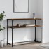 Mesa consola madera de ingeniería roble ahumado 100x35,5x75
