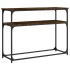 Mesa consola madera de ingeniería roble ahumado 100x35,5x75