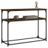 Mesa consola madera de ingeniería roble ahumado 100x35,5x75