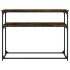 Mesa consola madera de ingeniería roble ahumado 100x35,5x75