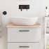 Encimera de baño madera maciza sin tratar 60x40x2