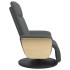 Sillón reclinable con reposapiés tela gris