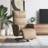 Sillón reclinable con reposapiés cuero sintético