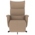 Sillón reclinable con reposapiés cuero sintético