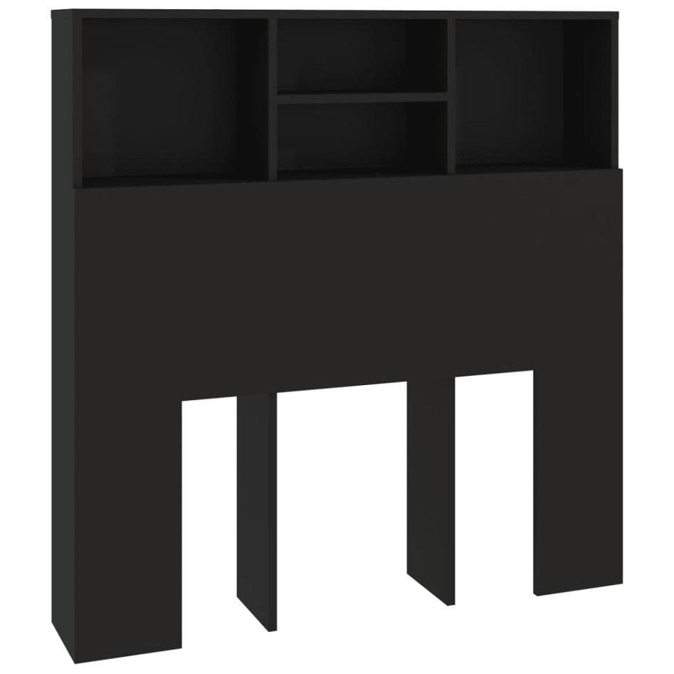 Mueble cabecero negro 100x19x103,5