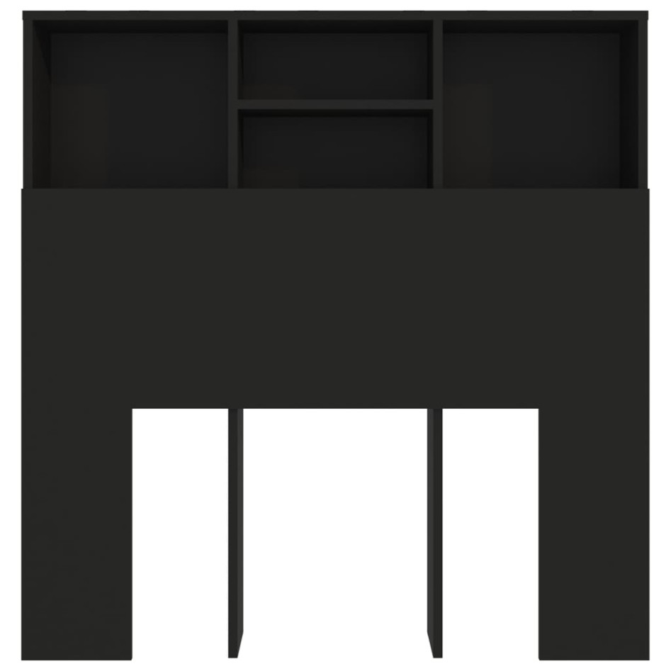 Mueble cabecero negro 100x19x103,5