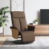 Sillón reclinable de masaje con reposapiés tela