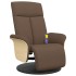 Sillón reclinable de masaje con reposapiés tela