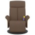 Sillón reclinable de masaje con reposapiés tela