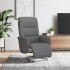 Sillón reclinable con reposapiés tela gris