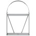 Leñero de acero galvanizado gris antracita 80x45x120