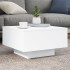 Mesa de centro madera de ingeniería blanco 55x55x31