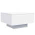 Mesa de centro madera de ingeniería blanco 55x55x31