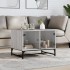 Mesa de centro con puertas de vidrio gris Sonoma 68,5x50x50