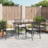 Set de muebles jardín 5 pzas con cojines ratán sintético