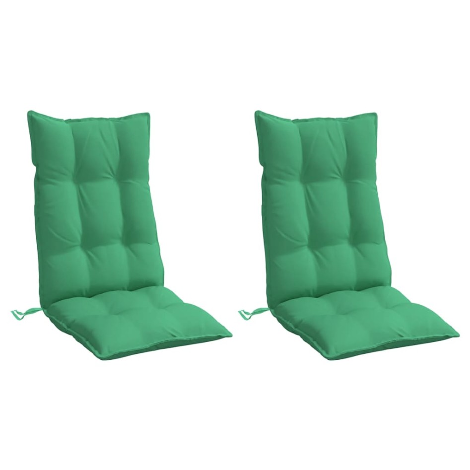 Cojines de silla con respaldo alto 2 uds tela Oxford
