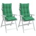 Cojines de silla con respaldo alto 2 uds tela Oxford