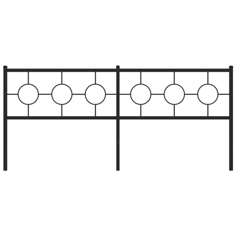 Cabecero de metal negro 200