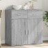 Aparador de madera de ingeniería gris Sonoma 79x38x80