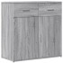 Aparador de madera de ingeniería gris Sonoma 79x38x80