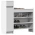 Mueble zapatero madera de ingeniería blanco 100,5x28x100