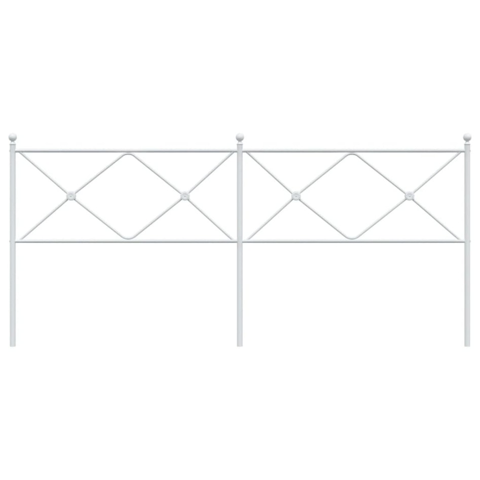 Cabecero de metal blanco 193