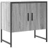 Armario lavabo baño madera ingeniería gris Sonoma 60x33x60