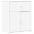Aparador de madera de ingeniería 2 uds blanco 60x31x70