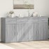 Aparadores 2 uds madera de ingeniería gris Sonoma 79x38x80