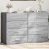 Aparadores 2 uds madera de ingeniería gris Sonoma 60x39x80