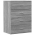 Aparadores 2 uds madera de ingeniería gris Sonoma 60x39x80
