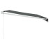 Toldo retráctil aluminio y tela gris antracita 4,5x3
