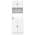 Mueble de cocina madera de ingeniería blanco 60x50x180