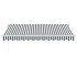 Toldo retráctil aluminio y tela antracita y blanco 3,5x2,5