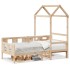 Sofá cama con techo madera maciza de pino 90x200