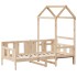Sofá cama con techo madera maciza de pino 90x200