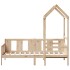 Sofá cama con techo madera maciza de pino 90x200