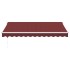 Toldo retráctil automático burdeos 350x250